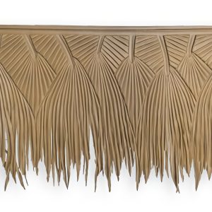 Banana Synthetic Palm Thatch with wide-leaf pattern for a tropical look.