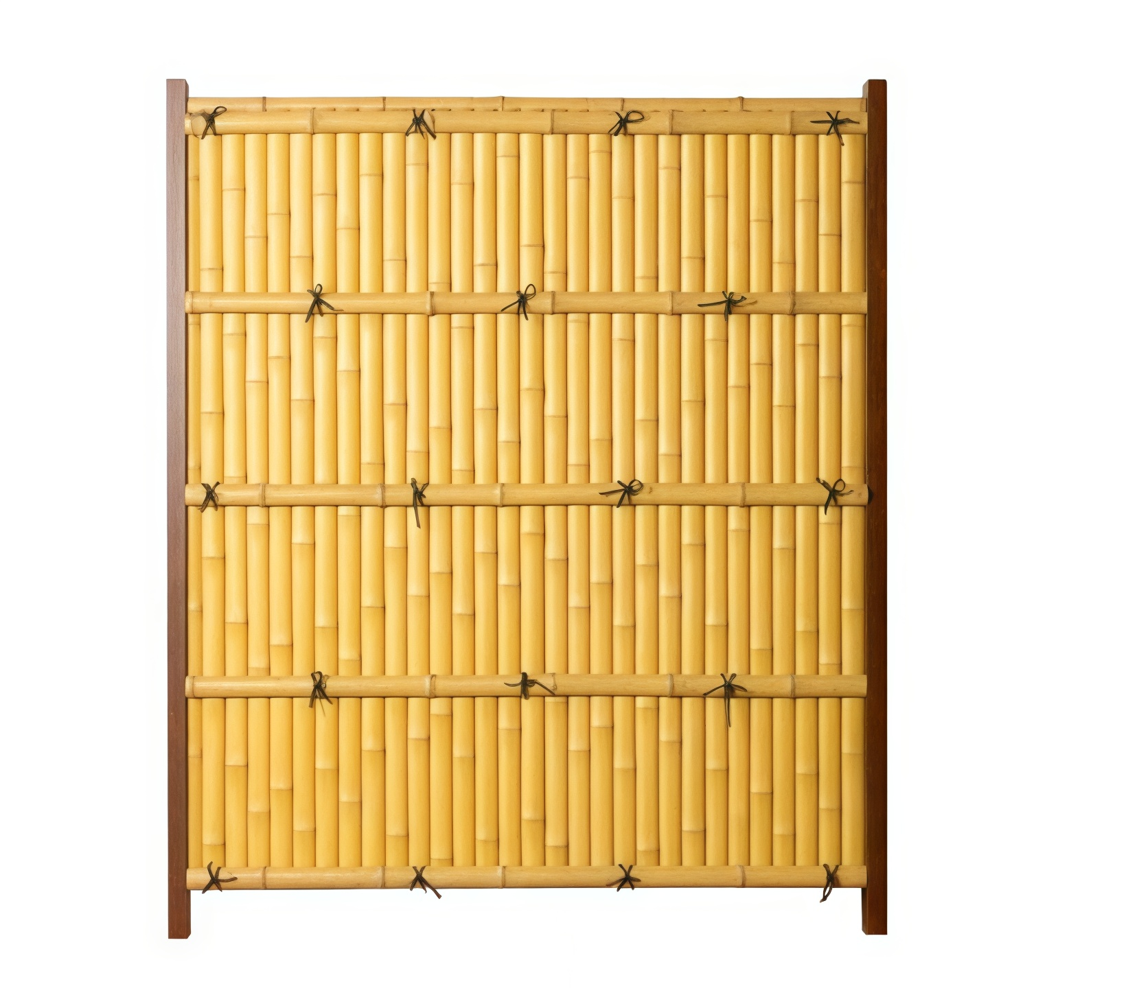 Classic bamboo fence in traditional style, made from natural bamboo