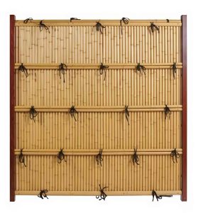 Japanese Kenninji Gaki bamboo fence for traditional tea garden