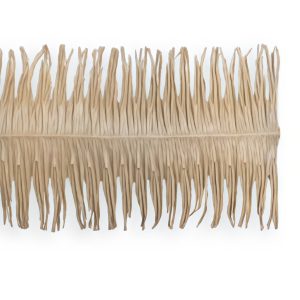 Specialty Ridge cap designed to fit curved synthetic thatch roofs perfectly.