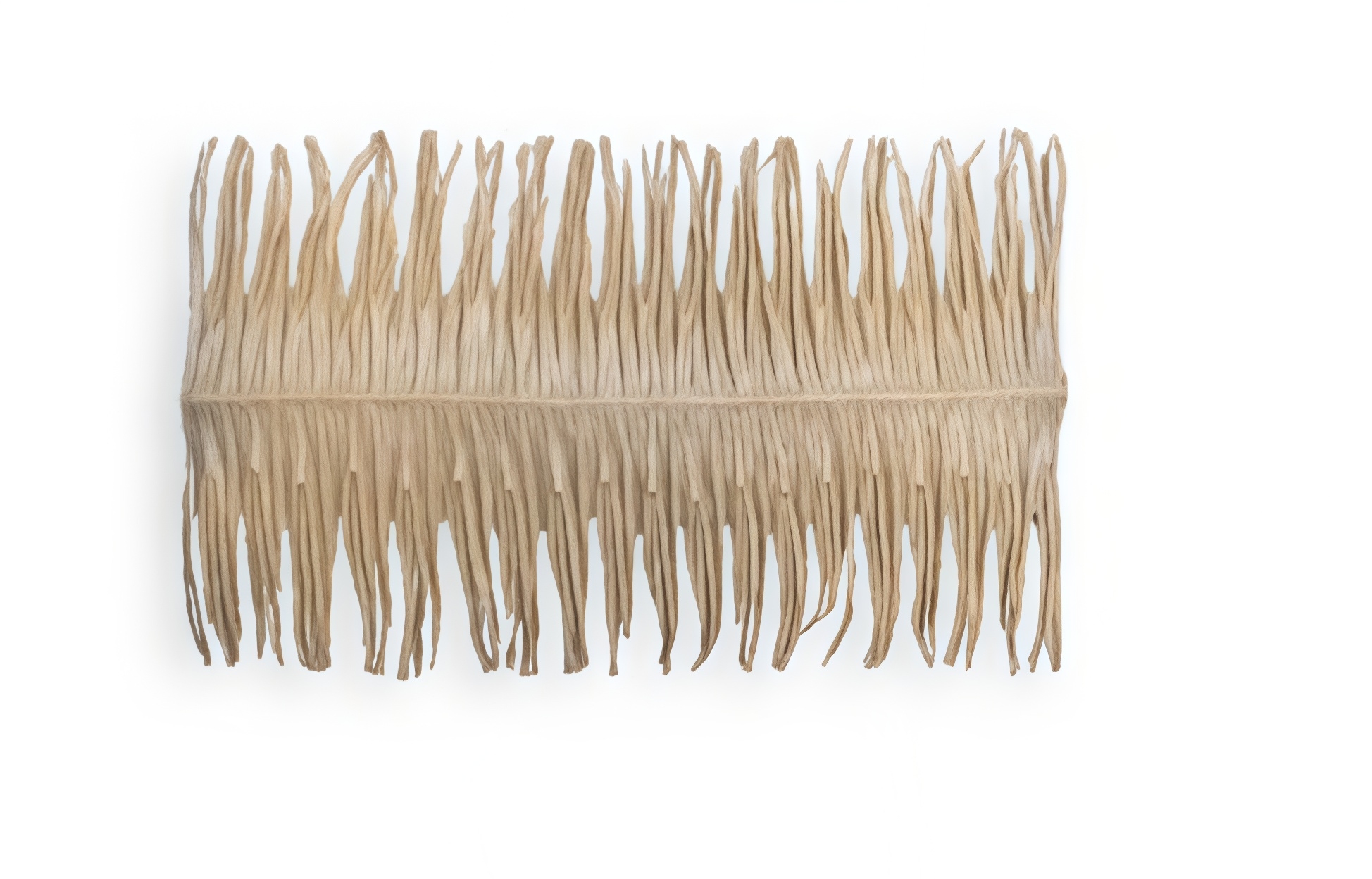 Specialty Ridge cap designed to fit curved synthetic thatch roofs perfectly.