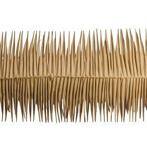 Standard Ridge cap for sealing the top of a synthetic thatch roof.