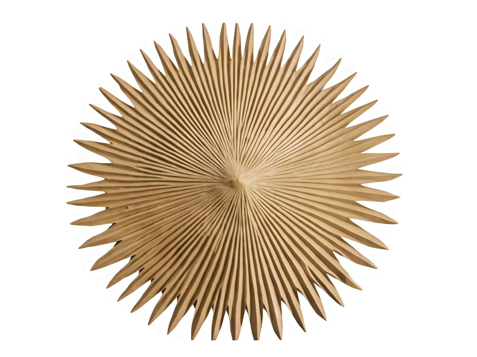 Decorative Top Cap finial for the peak of a synthetic thatch roof.