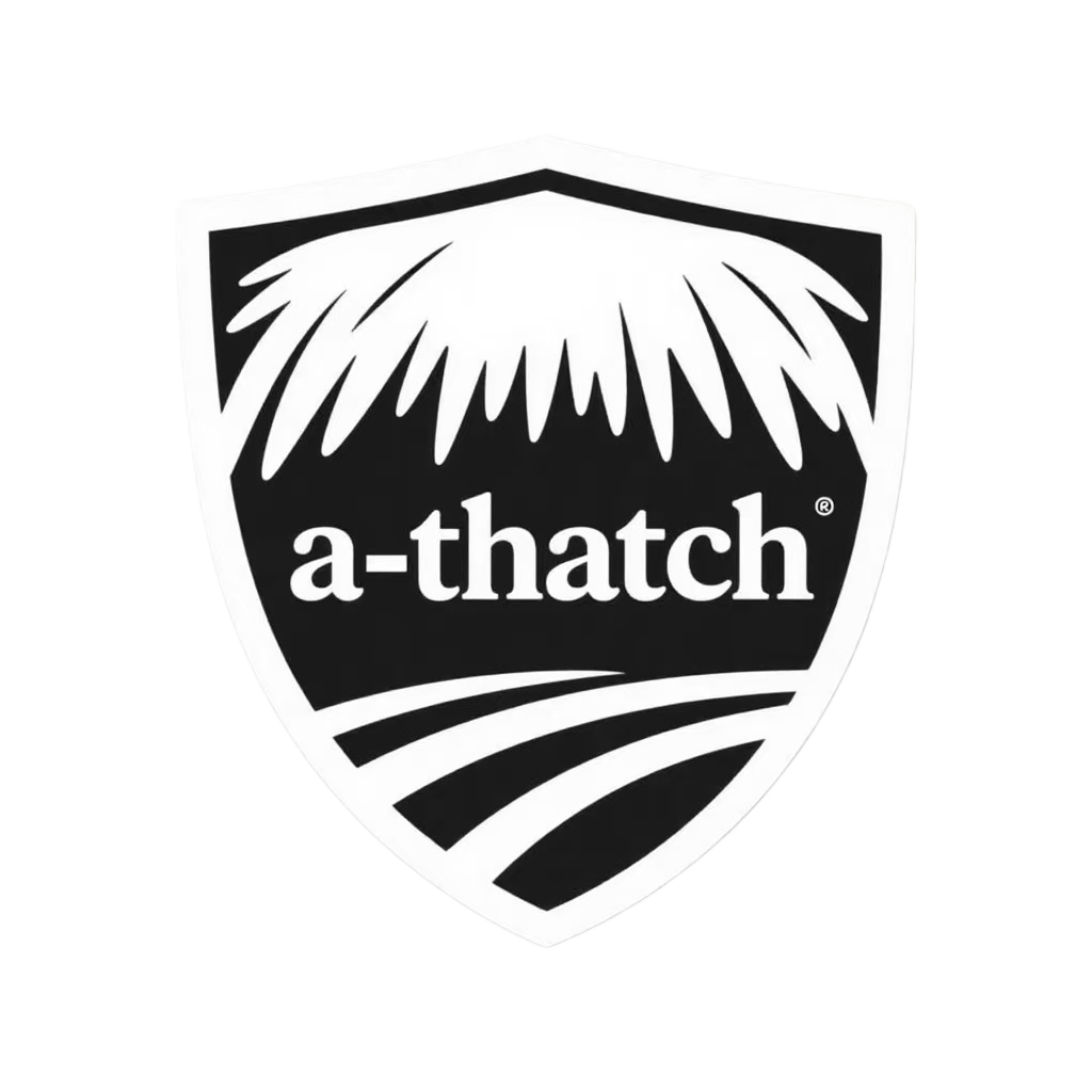 A-Thatch Official Logo - Professional Synthetic Thatch and Bamboo Manufacturer