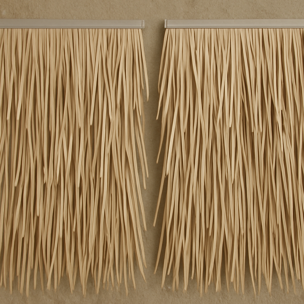 synthetic thin straw thatch panels