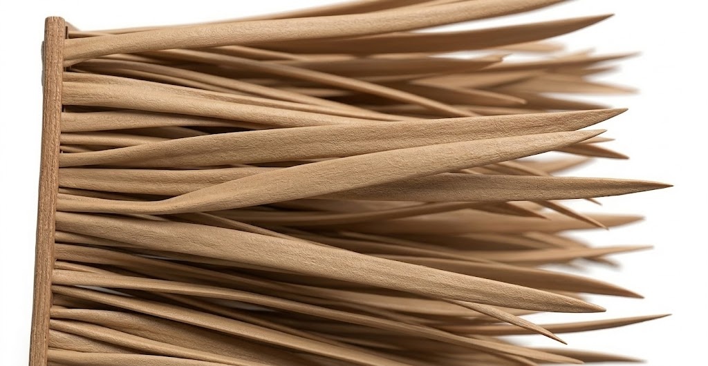 Extreme close-up of Synthetic Nylon Straw 1000mm showing durable modified HDPE material texture and realistic thatch strands.